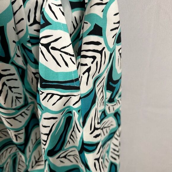 Anne Klein Dresses Ivory & Green Fully Lined Sleeveless Printed Dress 8 NWT - Picture 6 of 9